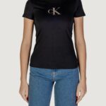 T-shirt Calvin Klein Jeans gradient ck tee Nero - Foto 1