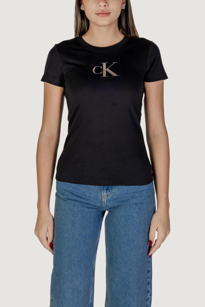 T-shirt Calvin Klein Jeans gradient ck tee Nero