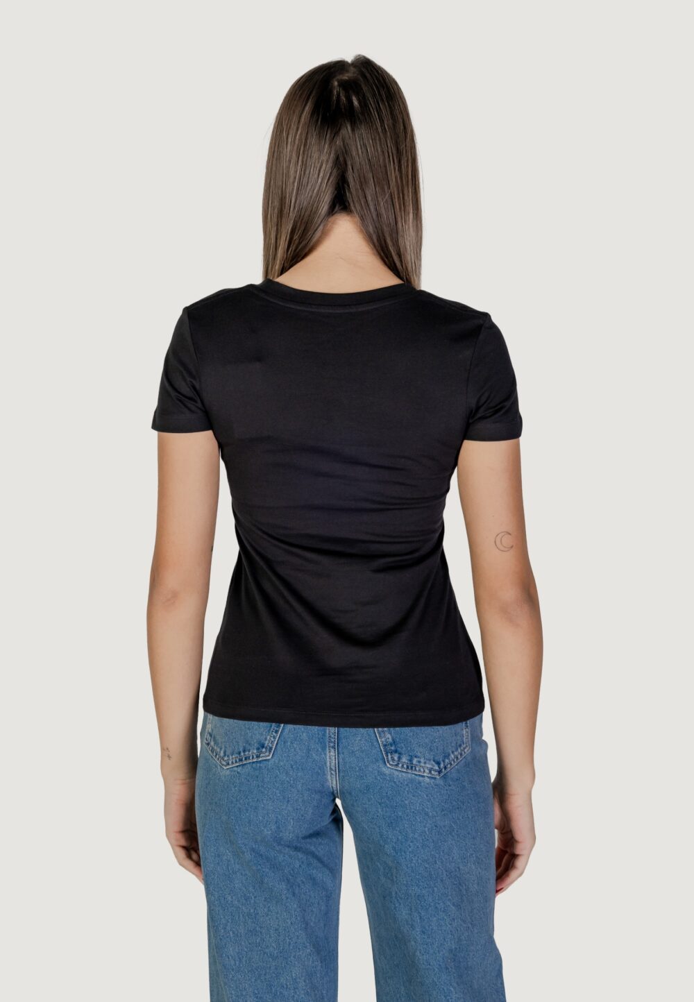 T-shirt Calvin Klein Jeans gradient ck tee Nero - Foto 4