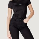 T-shirt Calvin Klein Jeans monologo tee Nero - Foto 1