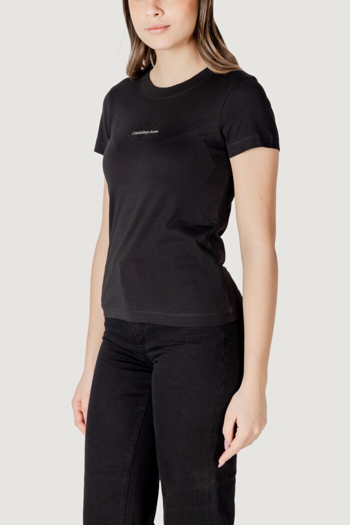 T-shirt Calvin Klein Jeans monologo tee Nero