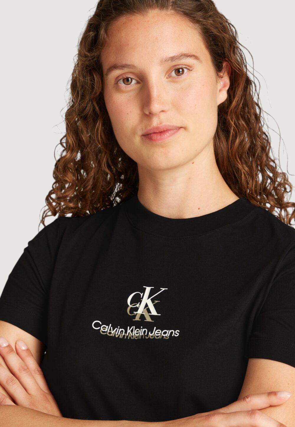 T-shirt Calvin Klein Jeans shadow graphic regular Nero - Foto 2