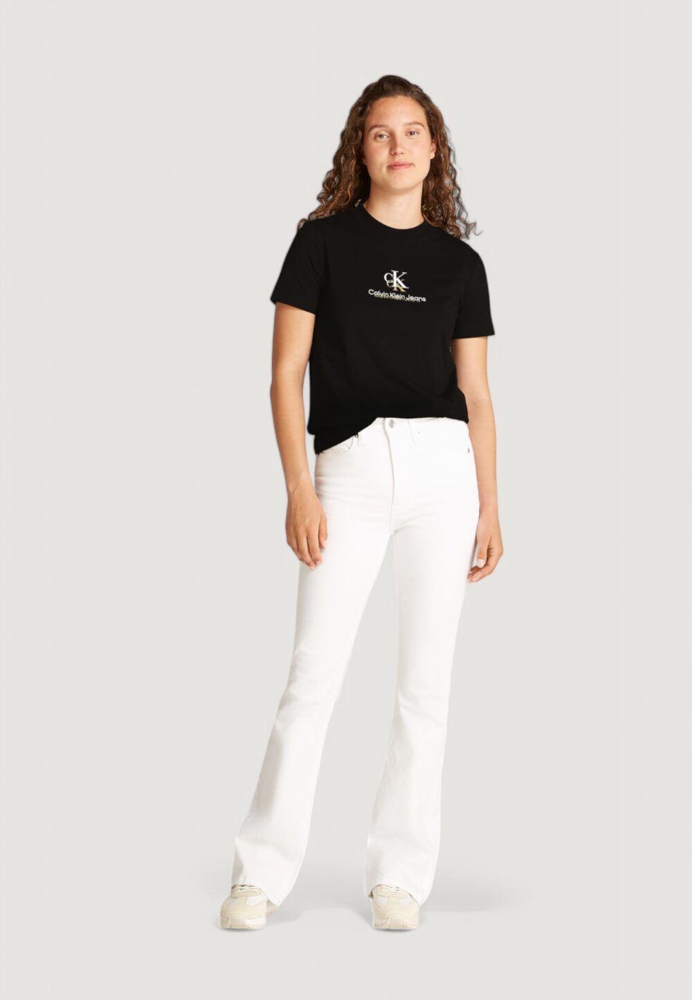 T-shirt Calvin Klein Jeans shadow graphic regular Nero - Foto 3