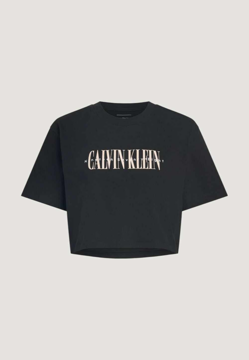 T-shirt Calvin Klein Jeans varsity Nero - Foto 2