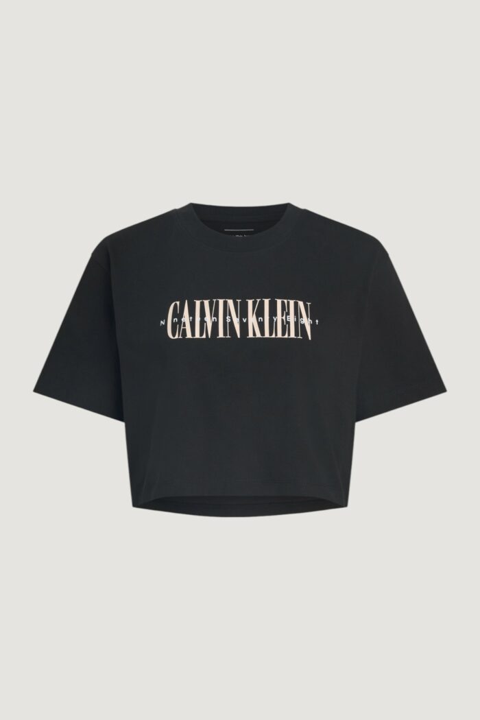 T-shirt Calvin Klein Jeans varsity Nero