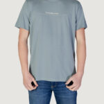 T-shirt Calvin Klein Jeans minimal logo tee Verde - Foto 1