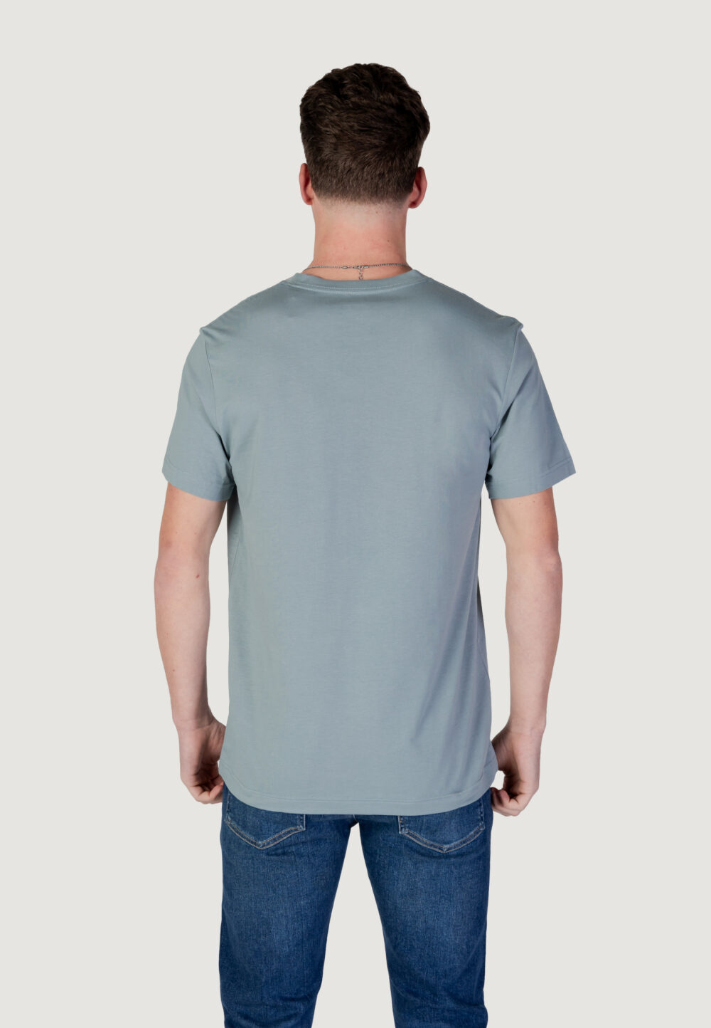 T-shirt Calvin Klein Jeans minimal logo tee Verde - Foto 4