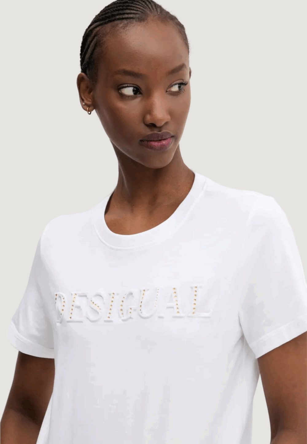 T-shirt Desigual ts_brandy Bianco - Foto 3