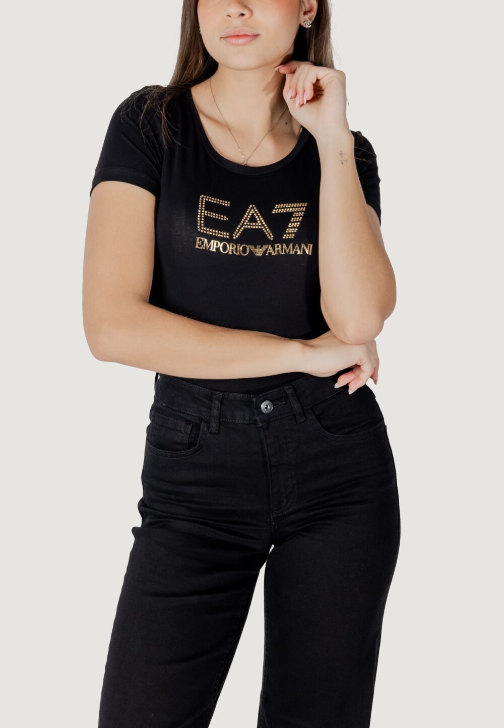 T-shirt EA7 Black gold - Foto 1