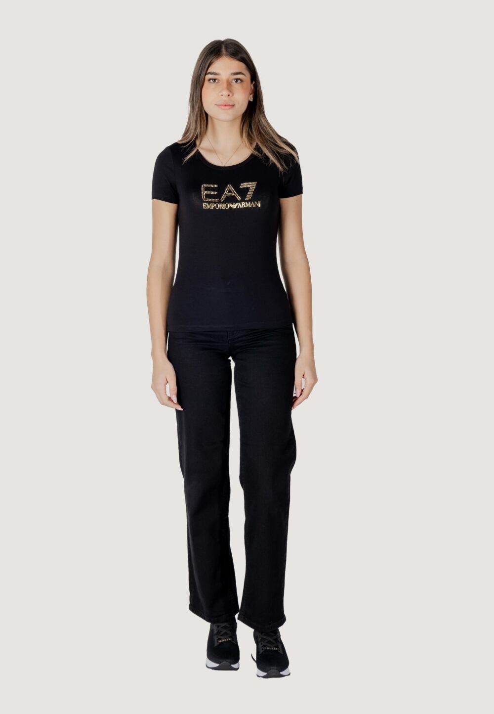 T-shirt EA7 Black gold - Foto 6