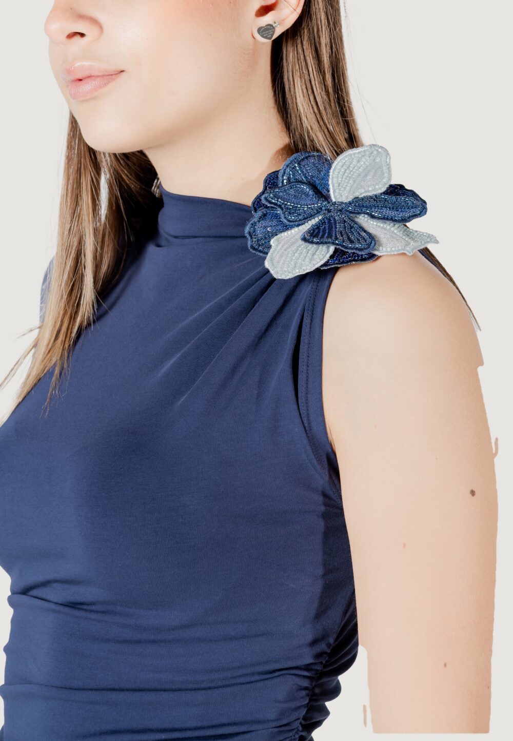 Canotta Guess ariane 3d embroidery Blu - Foto 2