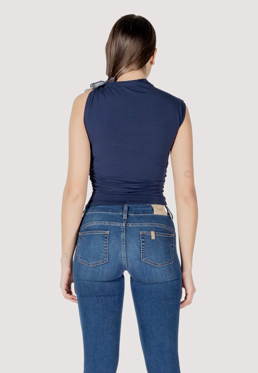 Canotta Guess ariane 3d embroidery Blu - Foto 5