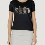 T-shirt Jacqueline de Yong jdymichigan life s/s print top jrs Nero - Foto 1