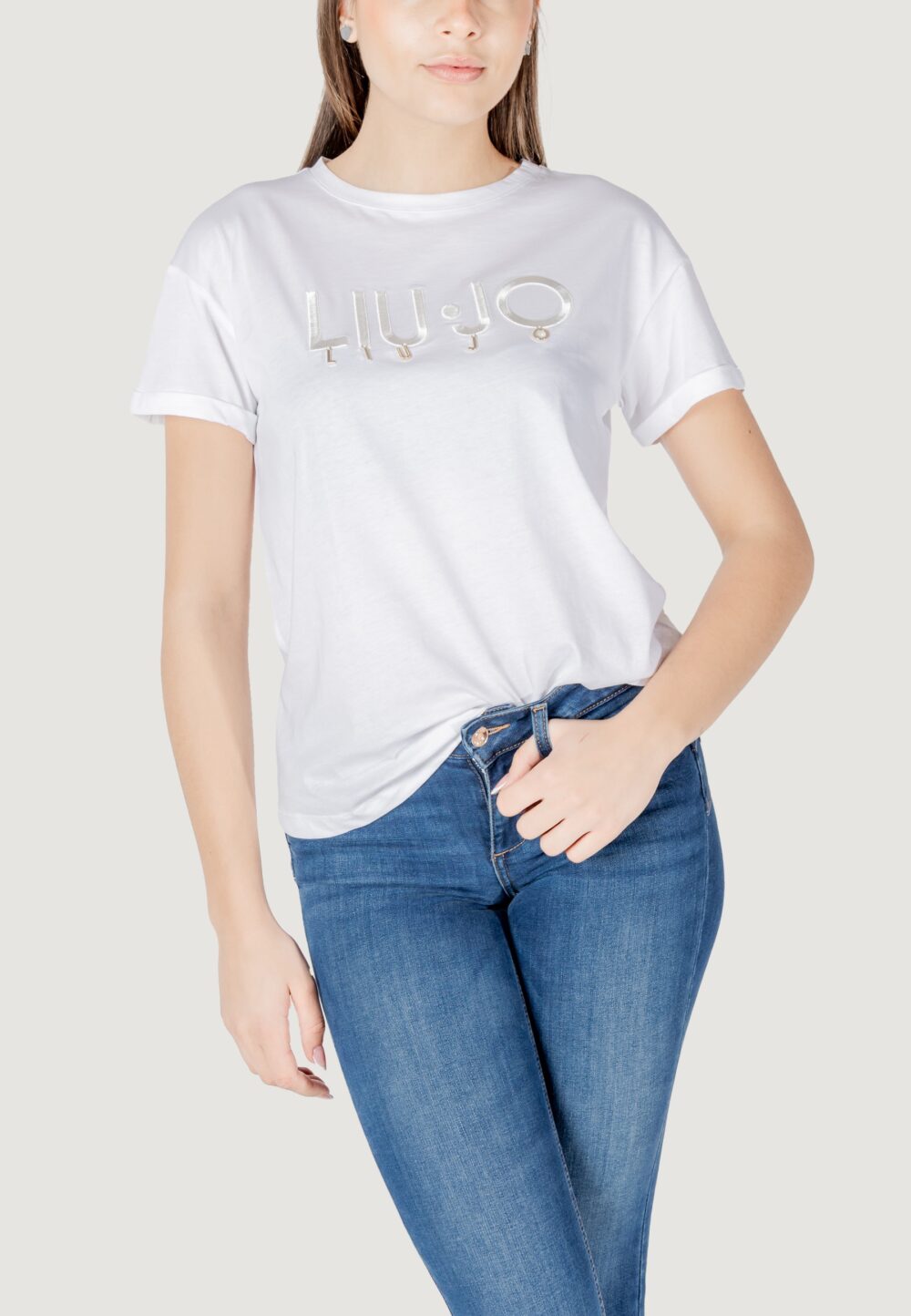 T-shirt Liu-Jo ecs moda m/c Bianco - Foto 1