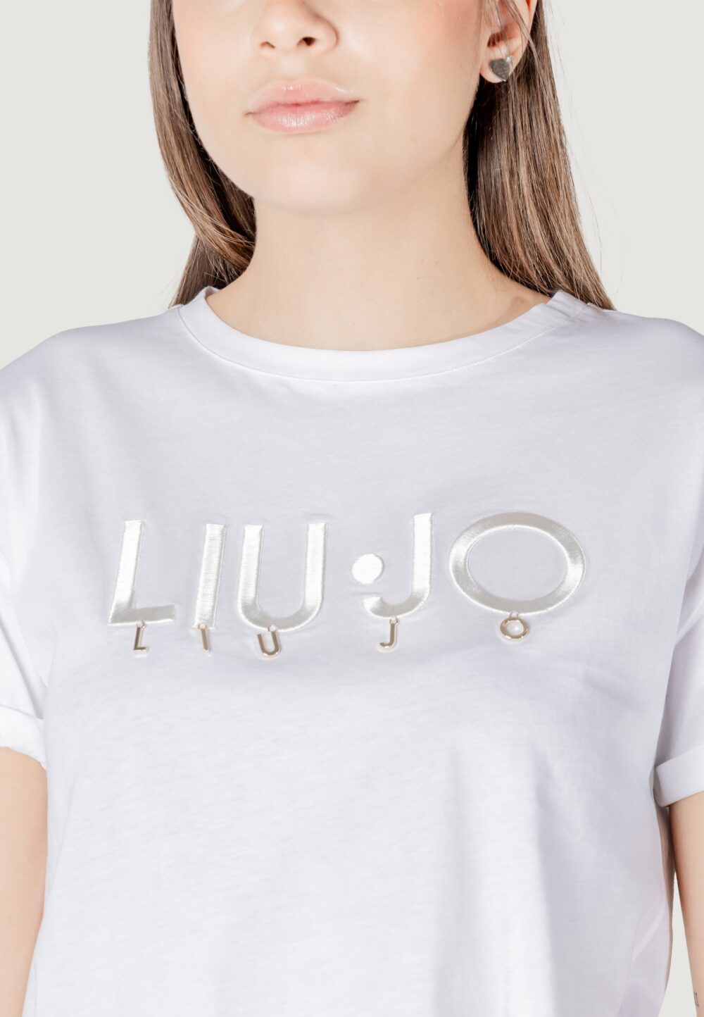 T-shirt Liu-Jo ecs moda m/c Bianco - Foto 2