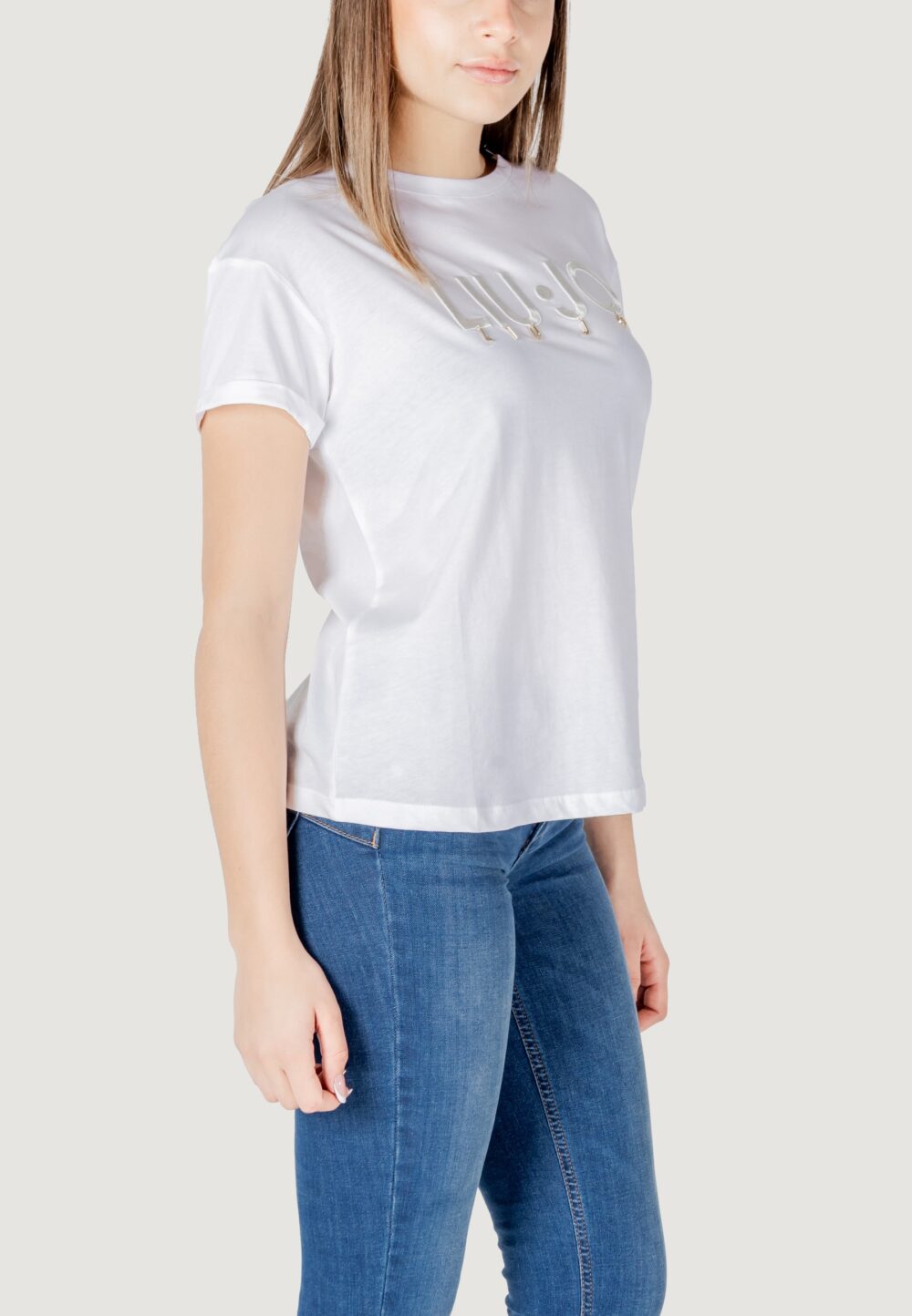 T-shirt Liu-Jo ecs moda m/c Bianco - Foto 3