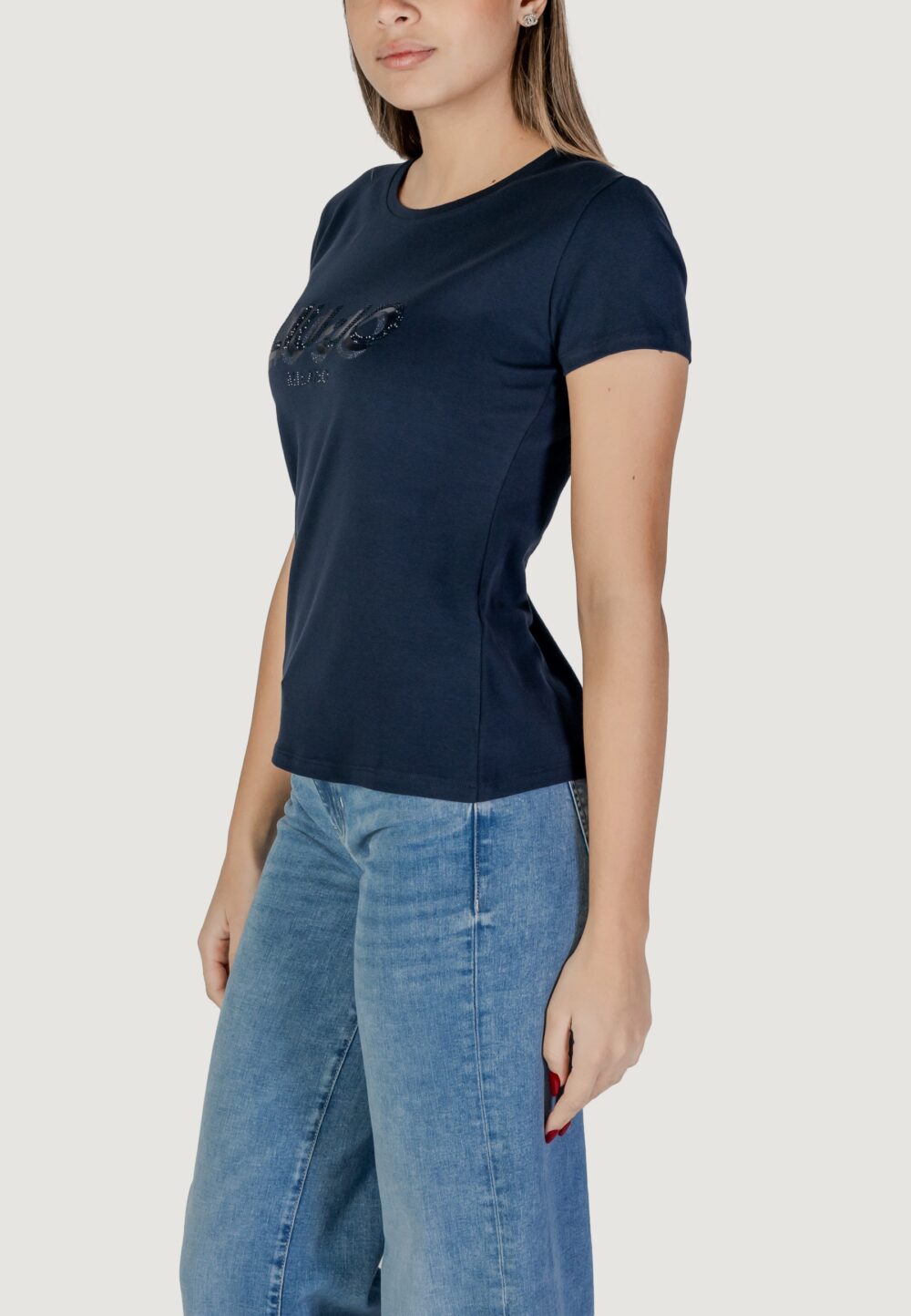 T-shirt Liu-Jo ecs moda m/c Blue scuro - Foto 2
