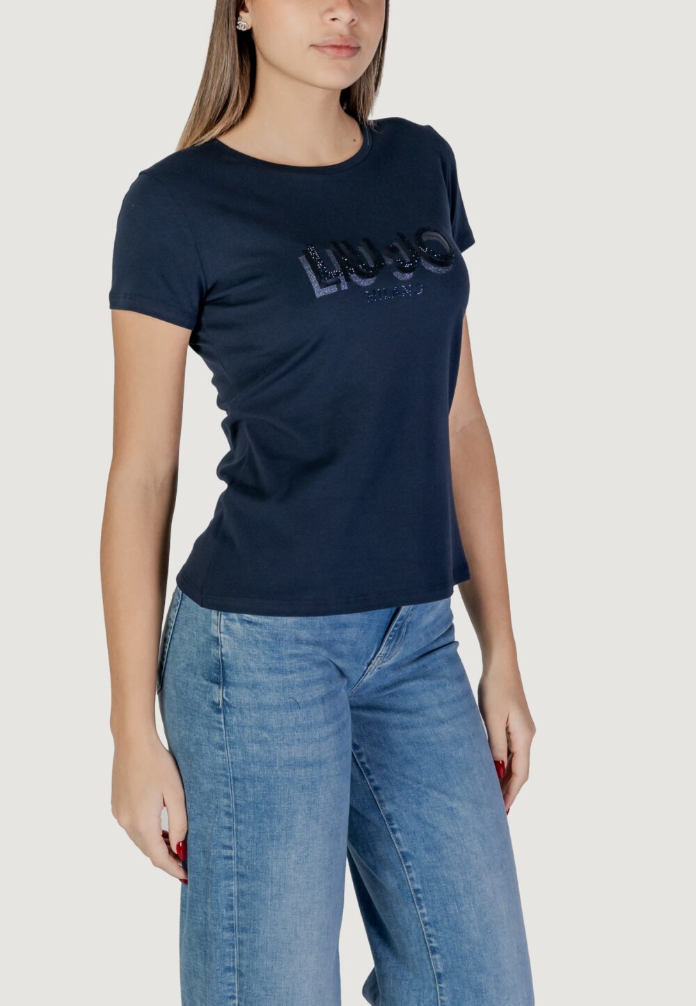 T-shirt Liu-Jo ecs moda m/c Blue scuro - Foto 3
