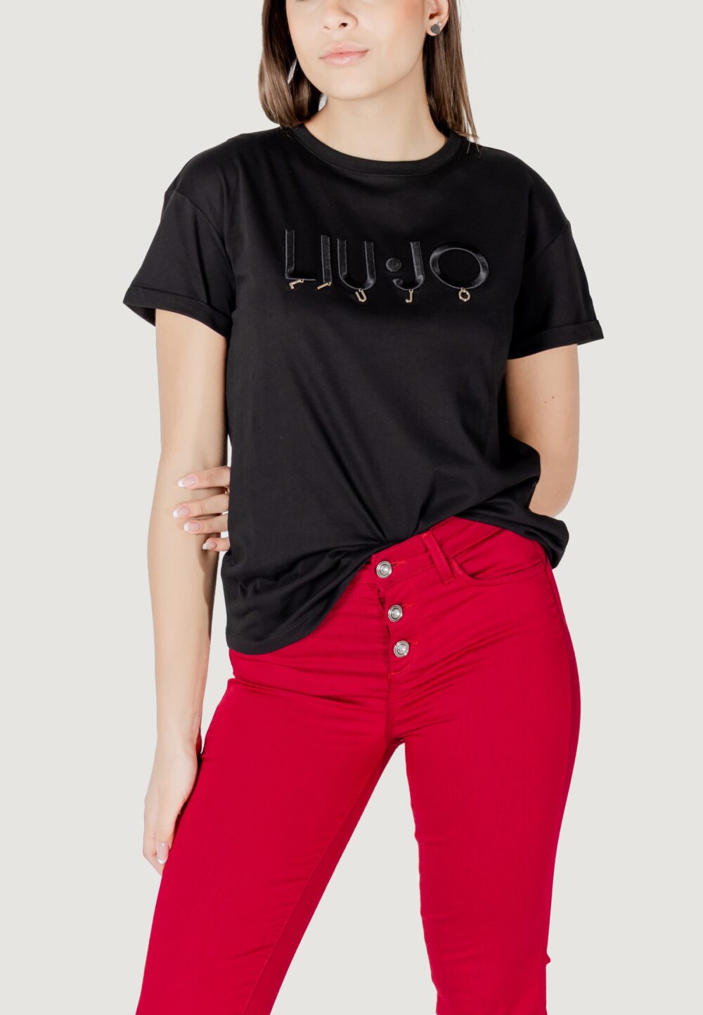 T-shirt Liu-Jo ecs moda m/c Nero - Foto 1