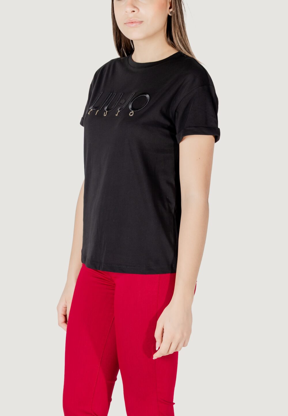 T-shirt Liu-Jo ecs moda m/c Nero - Foto 4