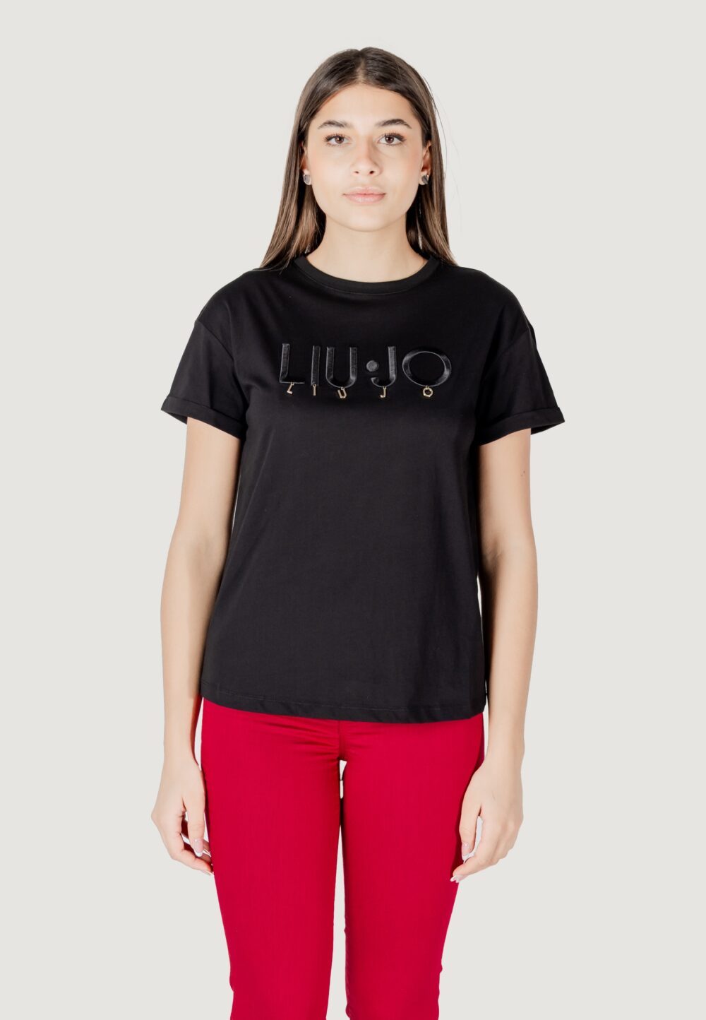 T-shirt Liu-Jo ecs moda m/c Nero - Foto 7