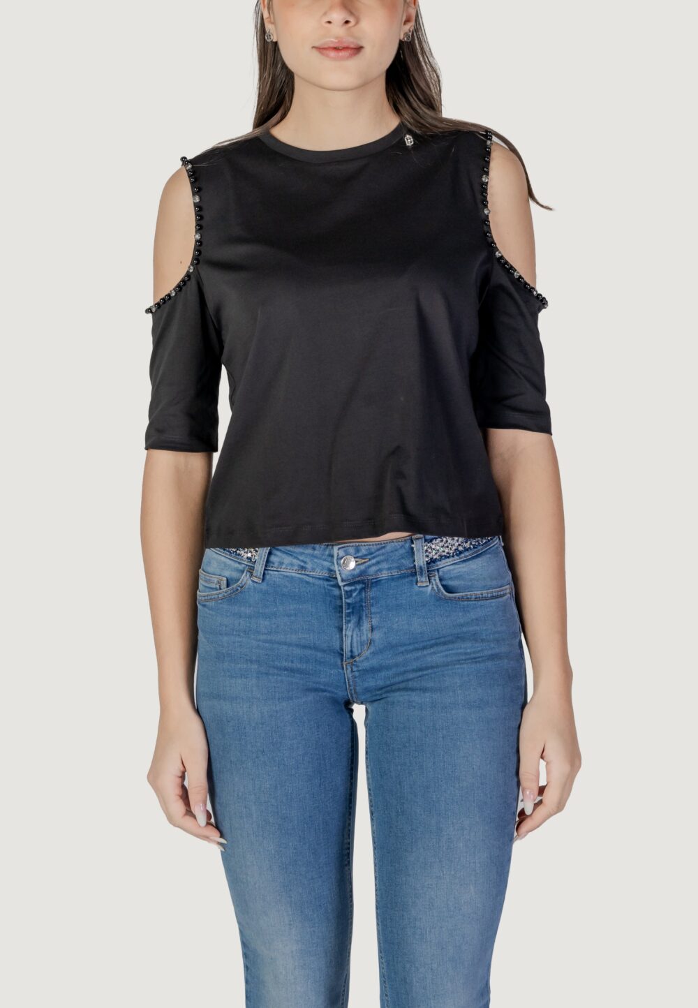 T-shirt Liu-Jo ecs moda m/l Nero - Foto 1