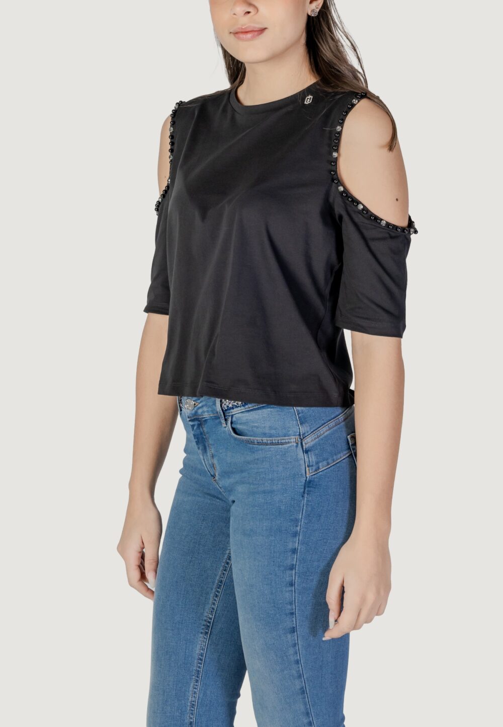 T-shirt Liu-Jo ecs moda m/l Nero - Foto 4