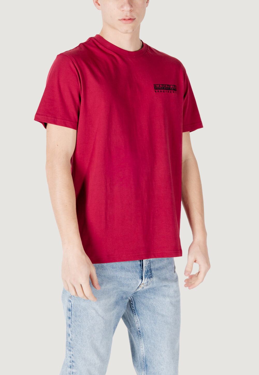 T-shirt Napapijri s-vignoni back ss Bordeaux - Foto 3