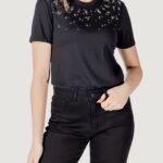 T-shirt Only onlparker s/s o-neck bling top box jrs Nero - Foto 1