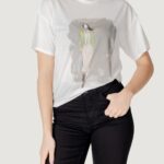 T-shirt Only onlmelina s/s ladies top box jrs Panna - Foto 1