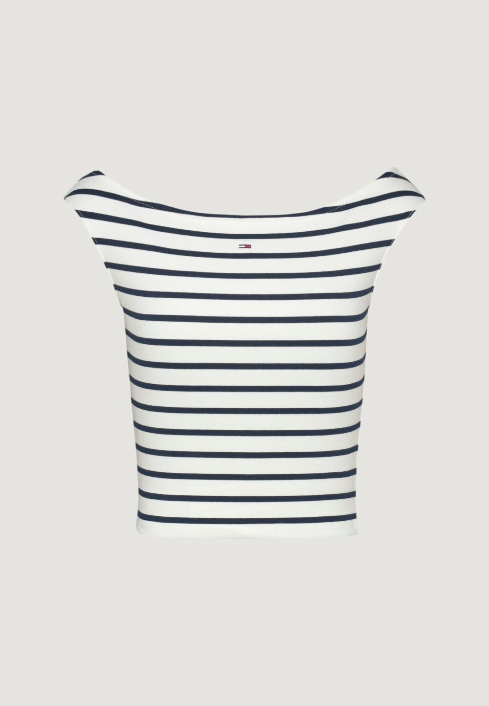 T-shirt Tommy Hilfiger Jeans tjw boat neck top ss Bianco - Blu - Foto 1