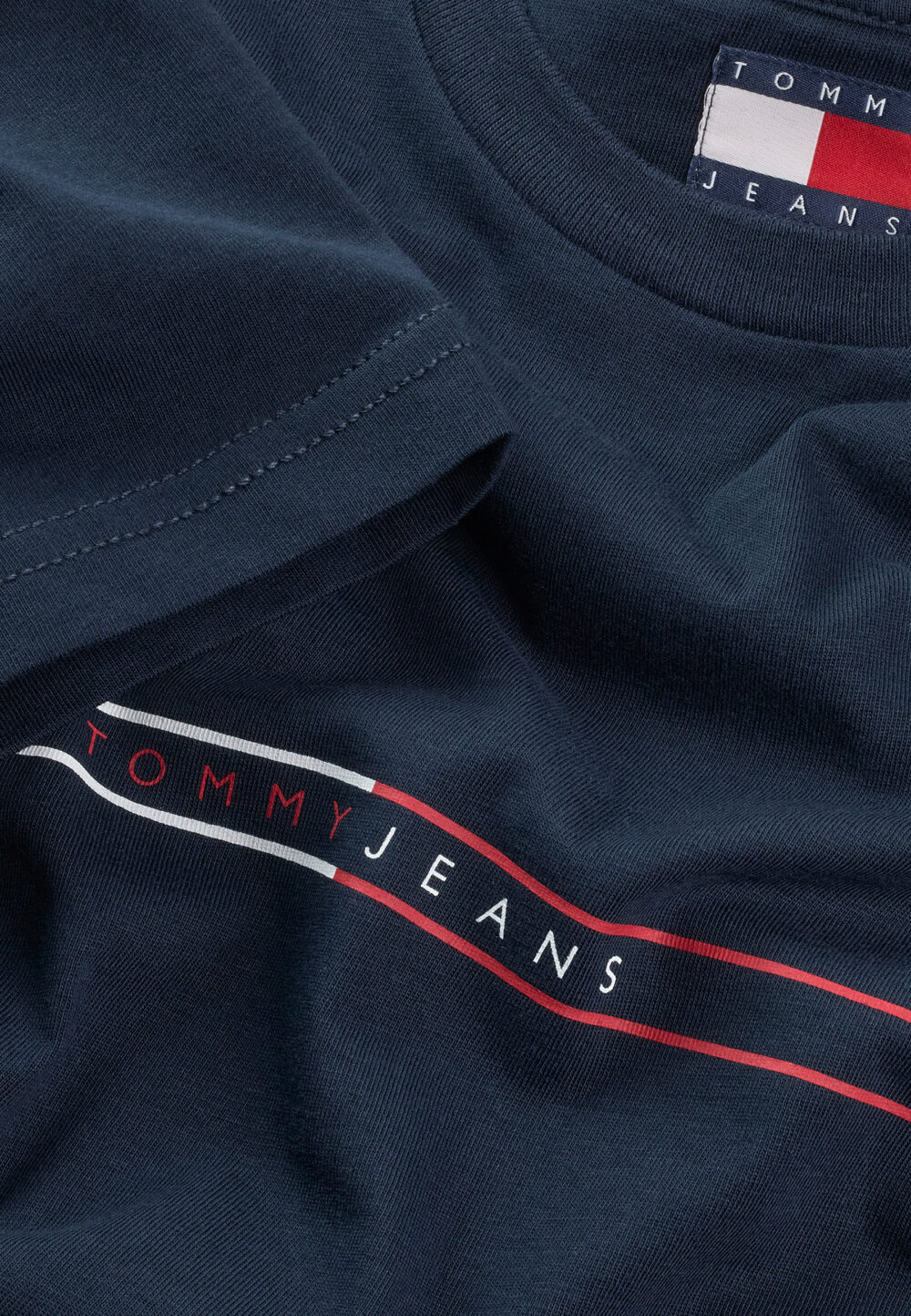 T-shirt Tommy Hilfiger Jeans tjm entry graphic Blu - Foto 4