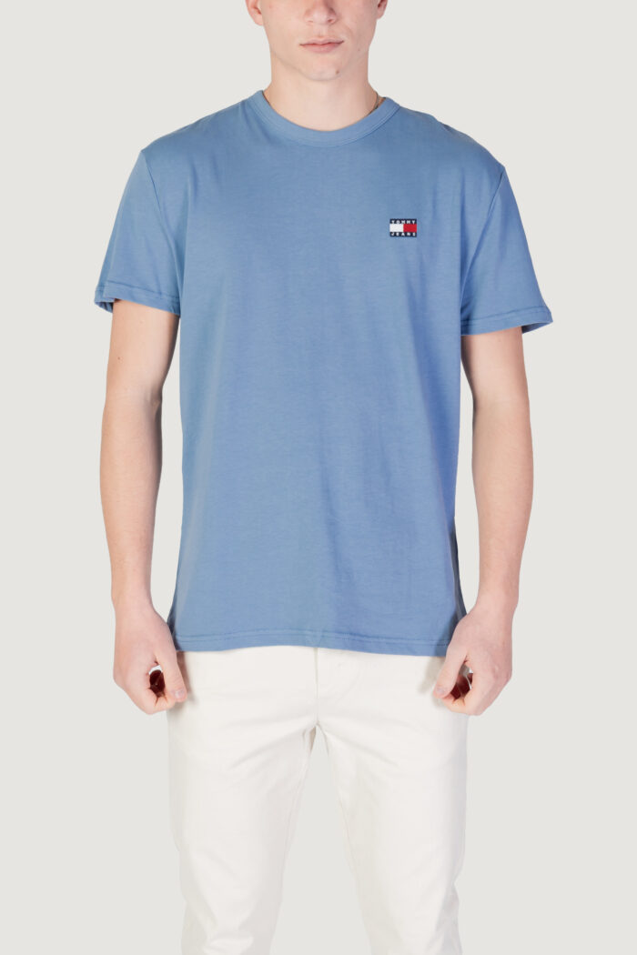 T-shirt Tommy Hilfiger Jeans tjm reg badge tee Blu Chiaro