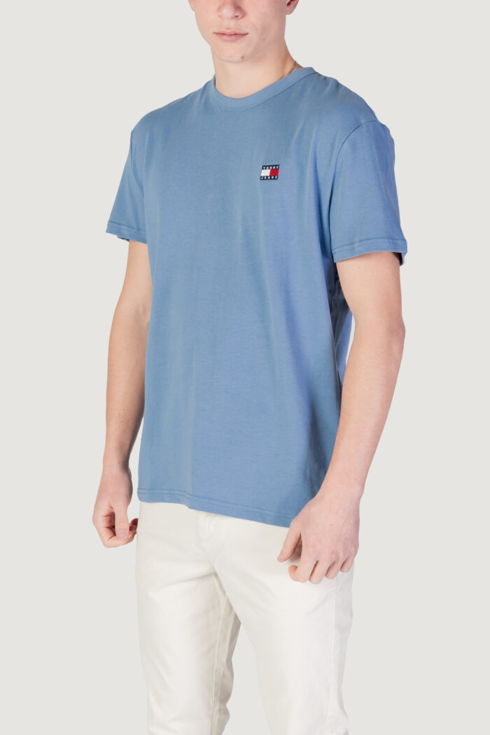 T-shirt Tommy Hilfiger Jeans tjm reg badge tee Blu Chiaro