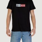 T-shirt Tommy Hilfiger Jeans tjm entry graphic Nero - Foto 1