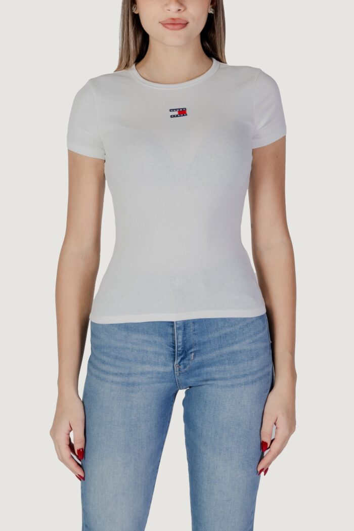 T-shirt Tommy Hilfiger Jeans tjw badge rib Panna
