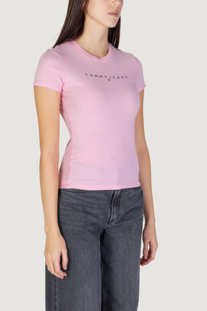T-shirt Tommy Hilfiger Jeans tjw linear tee Rosa