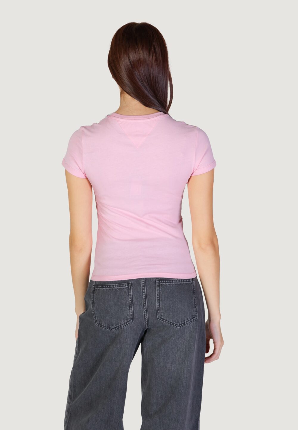 T-shirt Tommy Hilfiger Jeans tjw linear tee Rosa - Foto 5