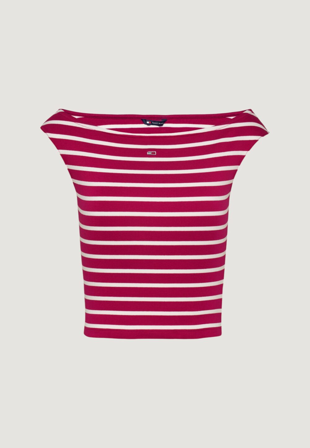 T-shirt Tommy Hilfiger Jeans tjw boat neck top ss Rosso - Foto 2