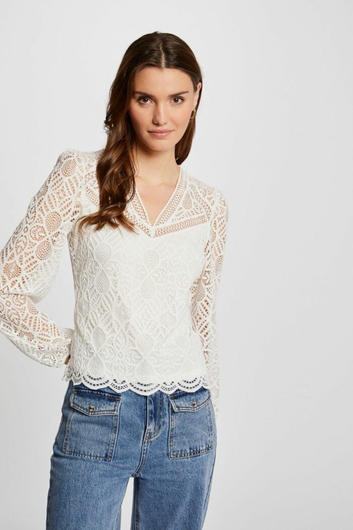 T-shirt manica lunga Morgan De Toi  Bianco