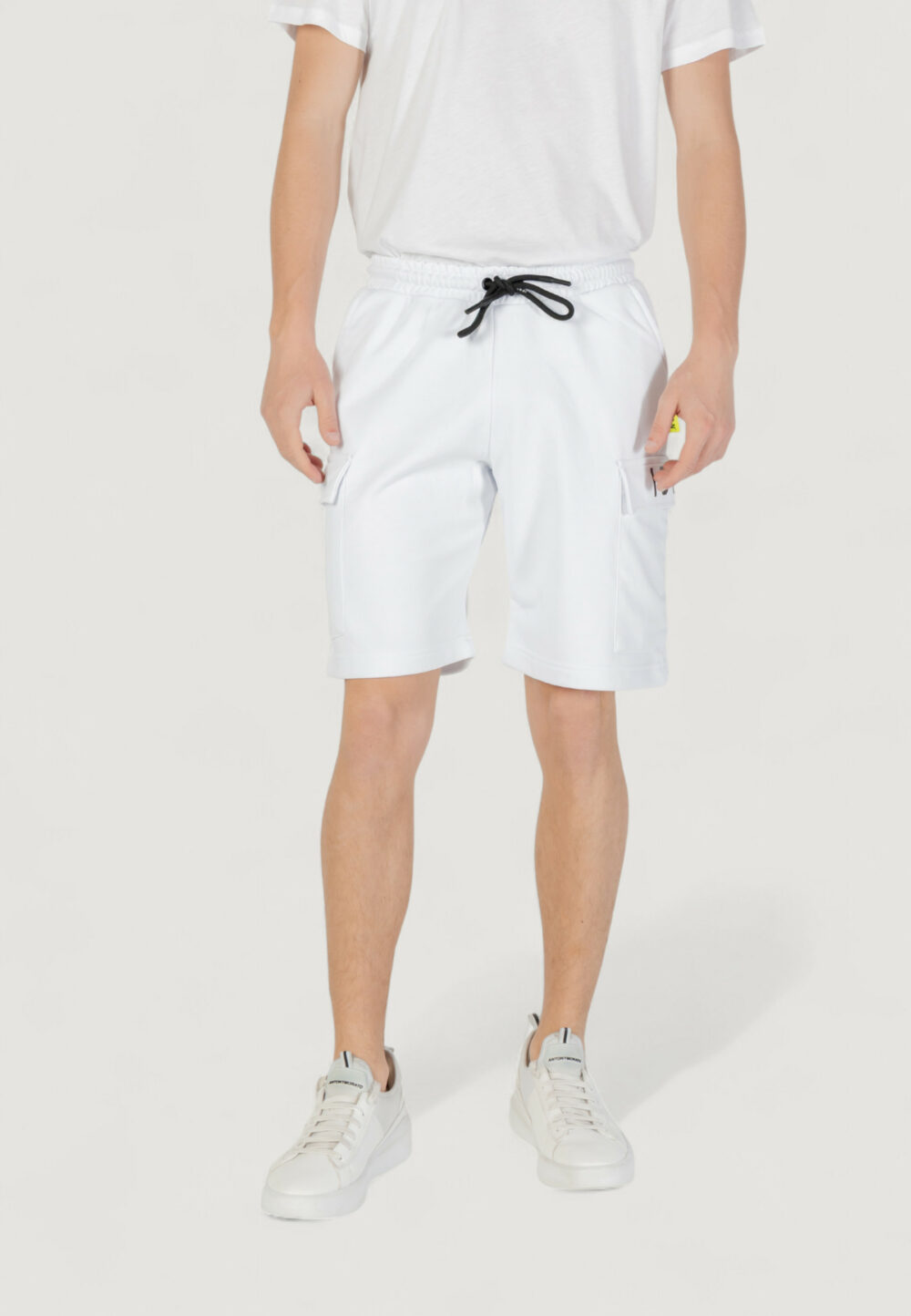 Bermuda sportivi Icon logo piccolo Bianco - Foto 1