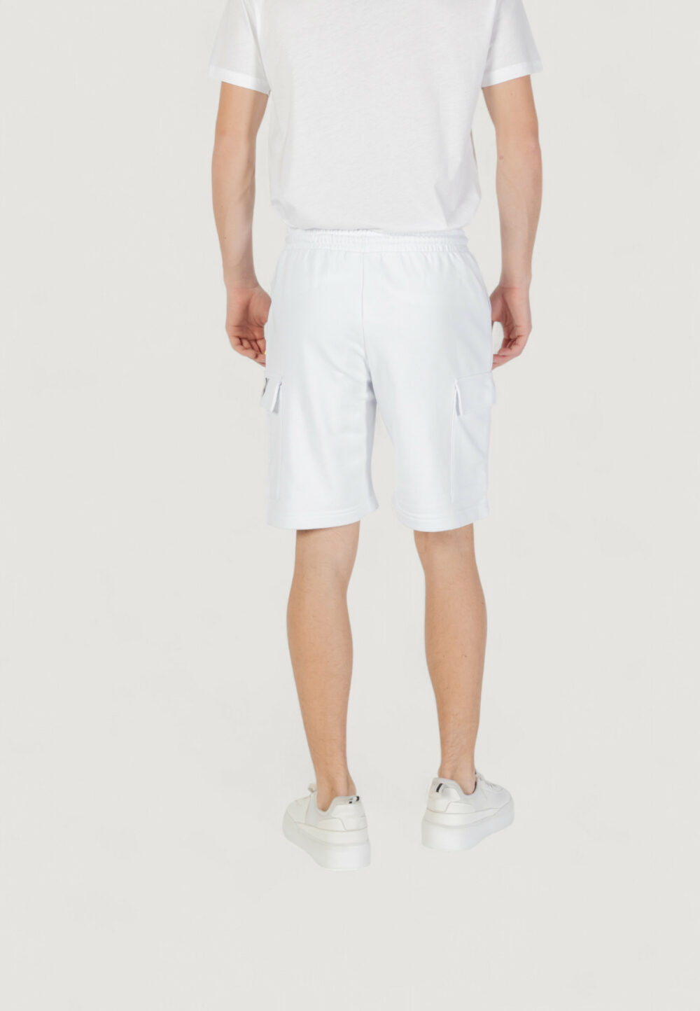Bermuda sportivi Icon logo piccolo Bianco - Foto 4