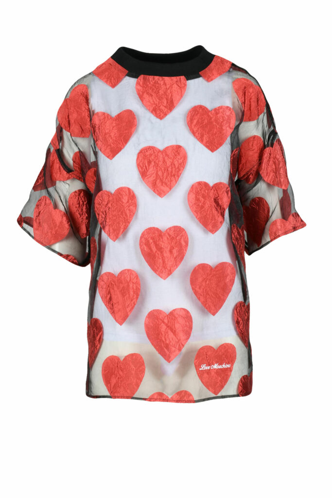 Blusa manica corta Love Moschino  Nero