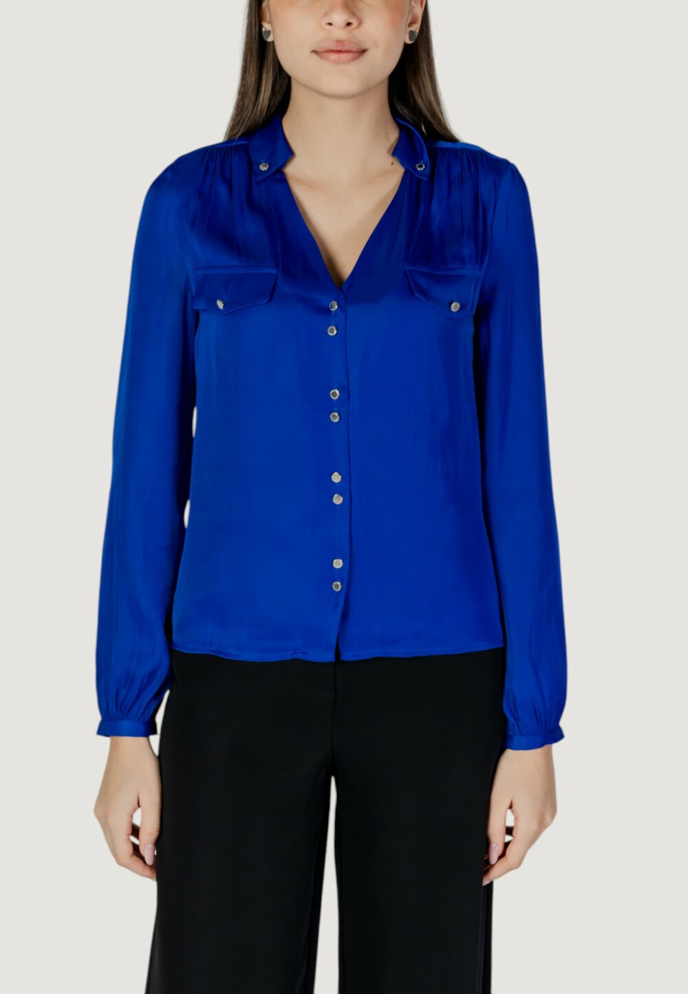 Bluse manica lunga Morgan De Toi Blu - Foto 1