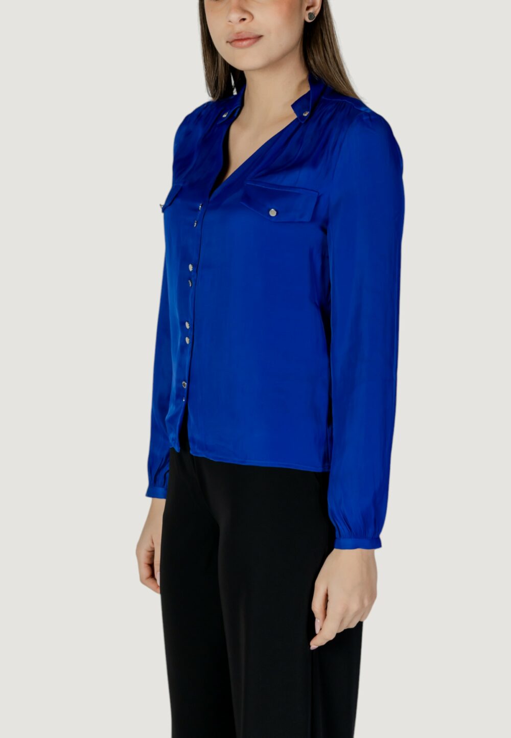 Bluse manica lunga Morgan De Toi Blu - Foto 2