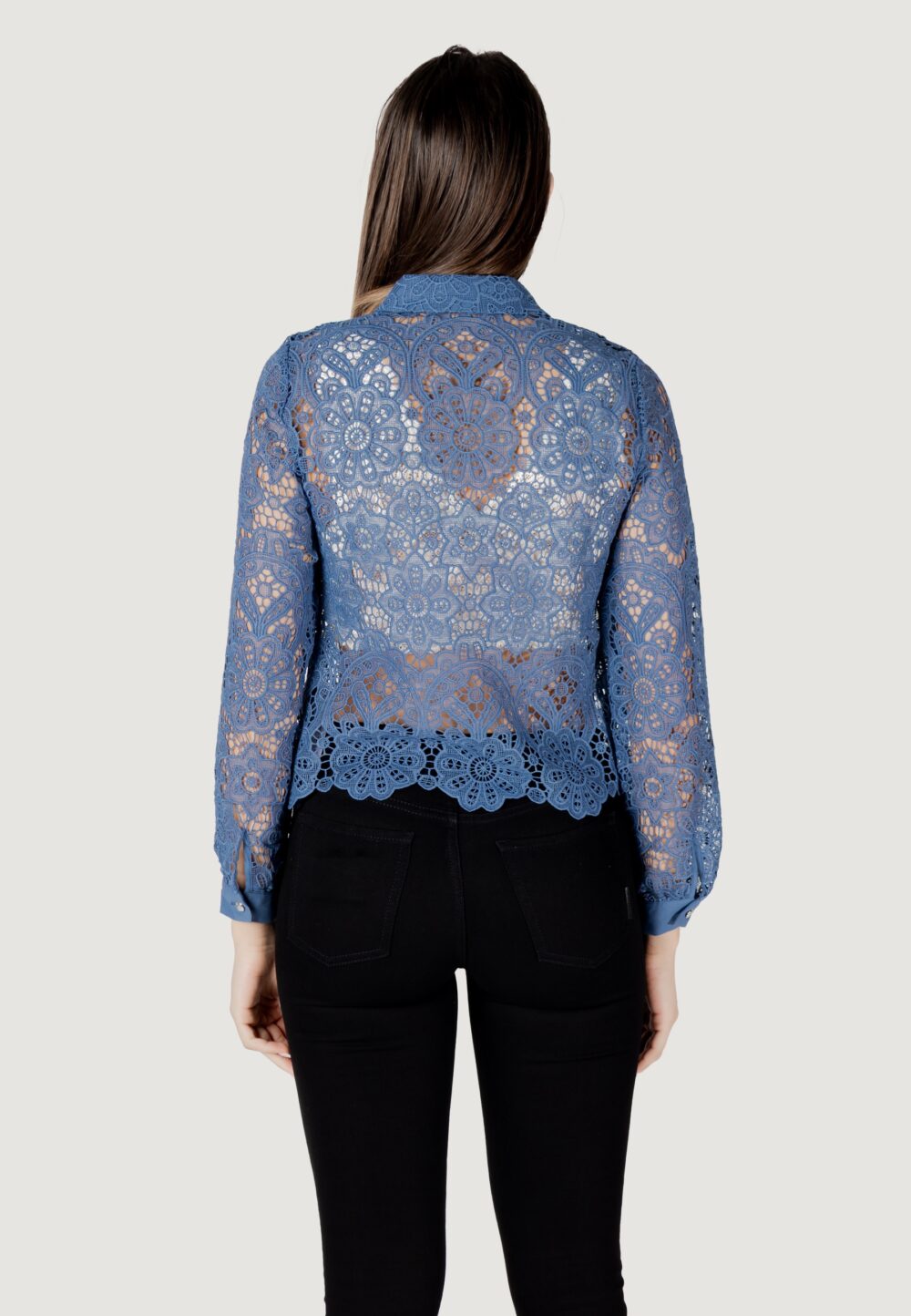 Bluse manica lunga Morgan De Toi Indigo - Foto 4