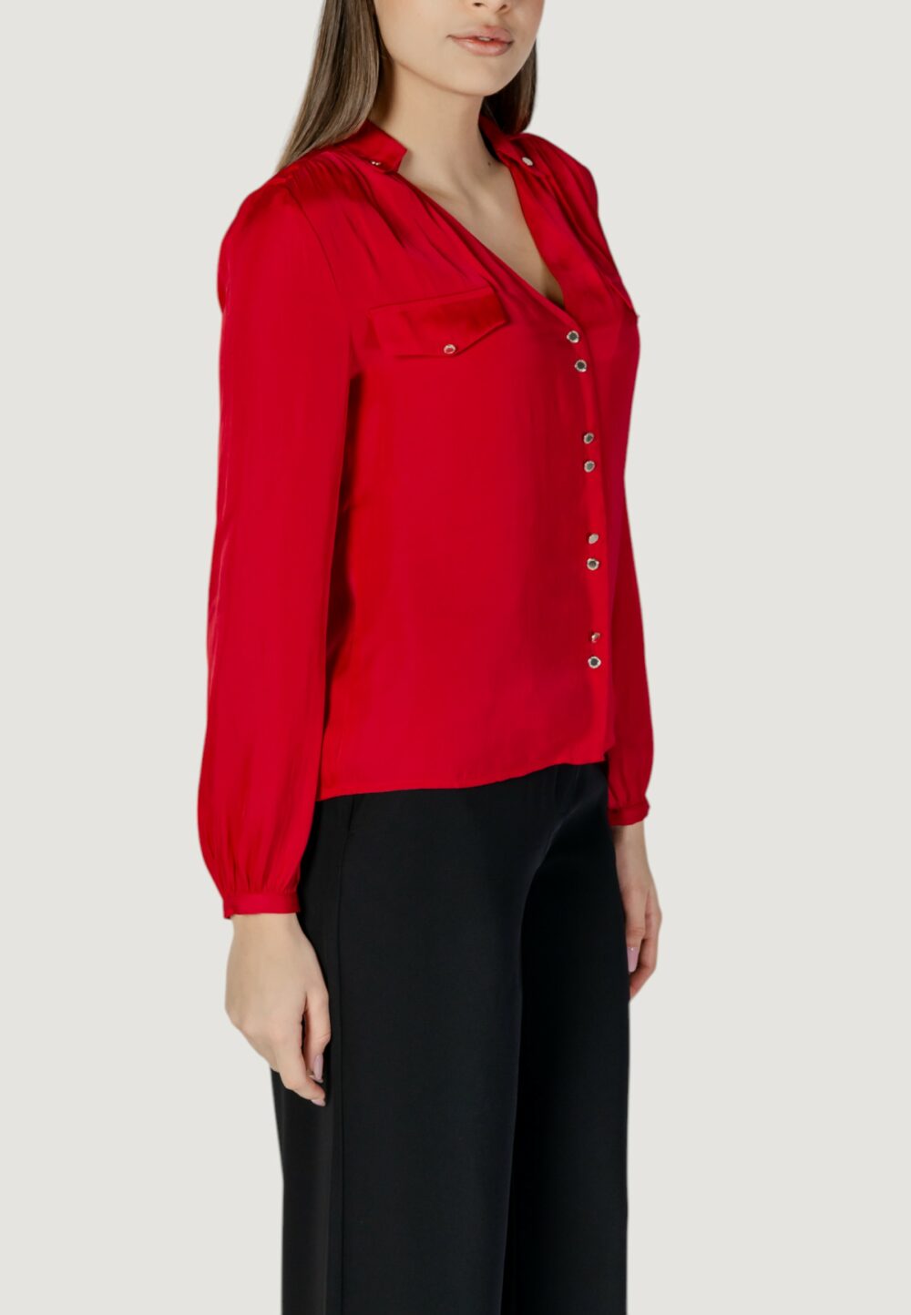 Bluse manica lunga Morgan De Toi Rosso - Foto 3