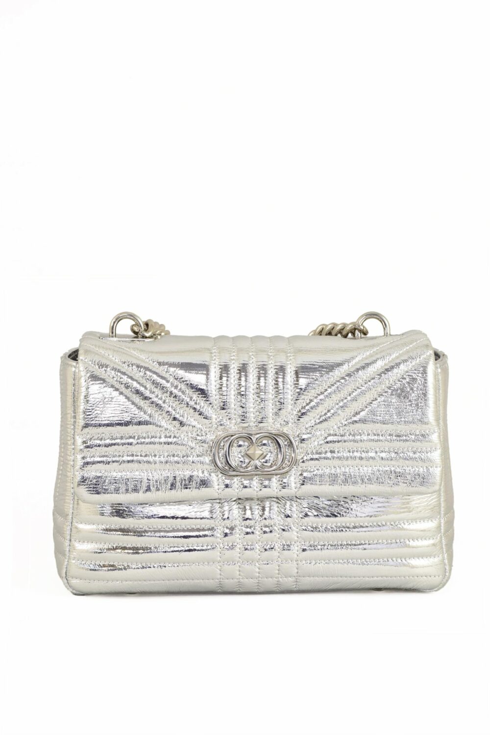 Borsa LA CARRIE Argento - Foto 1