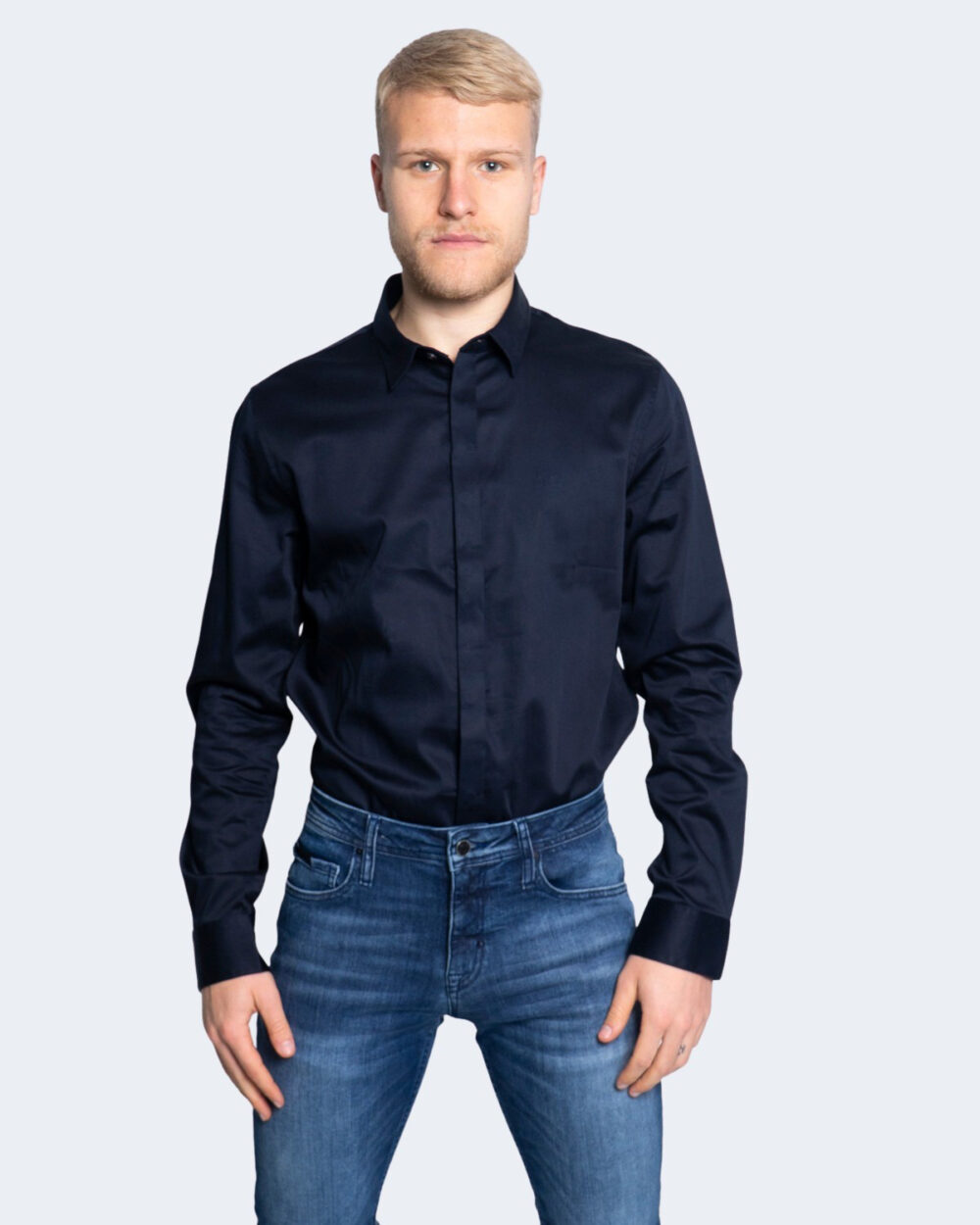 Camicia manica lunga Armani Exchange Blu - Foto 1