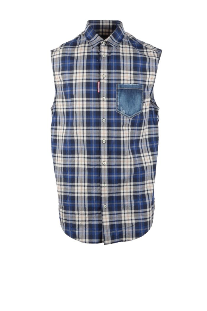 Camicia manica lunga Dsquared2  Blu